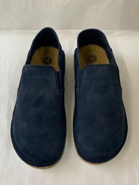 Birkenstock Callan Navy Suede Leather Narrow Width Shoe